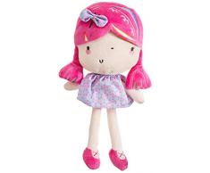 LA Nina 60383 Stoffpuppe Maria, rosa 28 cm