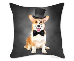 Cultured Corgi Kissen Cover