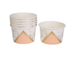 Neviti Colour Block Marble Eisbecher, Apricot/Marmor
