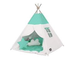 Elfique New Tipi INDIANERZELT SPIELZELT DOPPELT Gepolsterter Decke (Zelt mit Decke)