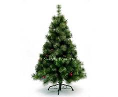 Gifts 4 All Occasions Limited SHATCHI-657 Künstlicher Weihnachtsbaum mit Kiefer, 150 cm, Grün