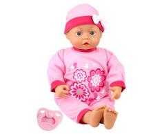 Bayer Design 93863AB - Funktionspuppe First Words Baby mit 24 Lauten, 38 cm, rosa