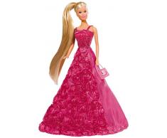 Simba 105739003 - Steffi Love Puppe als Prinzessin im traumhaften Rosenkleid, 2-sort.