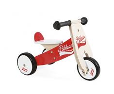 Janod J03261 - Little Bikloon Laufrad, Sitzhöhe 22. 5 cm, rot/weiß