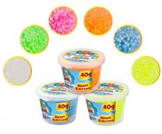 CRAZE FLO MEE + CLOUD SLIME Modellier-Masse Kugelknete buntfarben neon metallic Knete