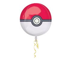 amscan 2946401 Folienballon Pokéball, verschieden
