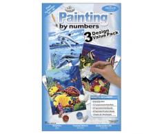 Royal & Langnickel PBN-SET46 - Malen nach Zahlen, 3-teiliges Value Set