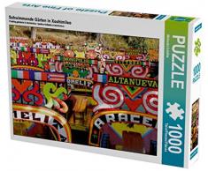 CALVENDO Puzzle Schwimmende Gärten in Xochimilco 1000 Teile Lege-Größe 64 x 48 cm Foto-Puzzle Bild von Michaela Schiffer