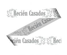 Folat Absperrband Wimpelkette Hochzeit Recien Casados spanisch