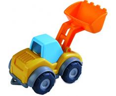 HABA 305181 - Spielzeugauto Radlader, Bagger für Kinder ab 2 Jahren für drinnen und draußen, Baustellenfahrzeug 13 cm mit Schaufel zum Transportieren und Abladen