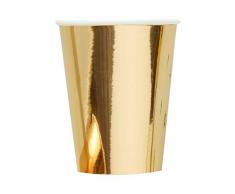 Ginger Ray MS-197 Pappbecher - Foliert, metallisch