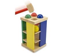 Melissa & Doug Turm mit Hammer und Kugeln aus Holz (6 Teile)