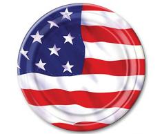 Forum Novelties X78434 78434 USA Teller, Mehrfarbig, 18 cm