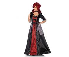 Leg Avenue 85551 2 teilig-Set Blood Countess, Damen Karneval Kostüm Fasching, M, schwarz/rot