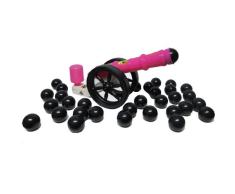 koenig-tom Kanone Pussy Ballkanone Bällebad Bälle Kanone pink/Black + 50 Kanonenkugeln ( TÜV geprüft und Zertifiziert 2019)