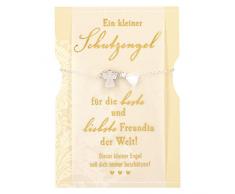 Depesche 10800 Schutzengel Armband, versilbert, ca. 0,3 x 9,2 x 13 cm, Sortiert, bunt