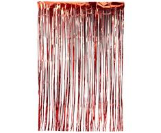 Smiffys Schimmernder Vorhang, 91cm x 244cm, Rot, 21718