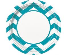 Einzigartige Partyteller 23 cm mit Zackenmuster