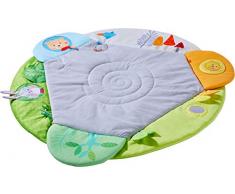 HABA 304391 - Spieldecke Kuschelnest, mit vielen Fühlelmenten und abnehmbarem Rasselring, weich gepolstert, geeignet ab Geburt