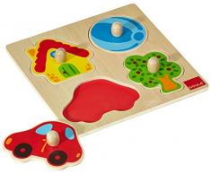 Jumbo D53015 - Holzpuzzle Zu Hause, 4 Teile