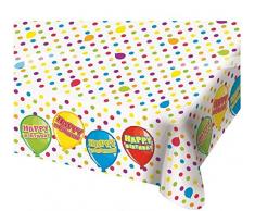 Folat NEU Tischdecke Ballon Geburtstag, 130 x 180 cm