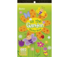 Darice 106-3147 692 Aufkleber Buch Im Garten, mehrfarbig