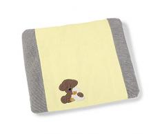 Sterntaler Wickelauflagenbezug Hanno und Edda, 80 x 90 x 0,5 cm, Gelb/Grau