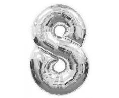 BWS Luftballon Mylar Silber, Color, NG40-1F38