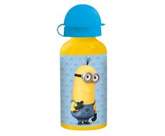 p:os 23912 Minions Trinkflasche, Aluminium, 400 ml