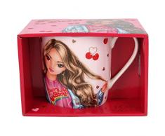 Depesche 11108 Becher im Geschenkkarton, TOPModel Cherry Bomb, ca. 300 ml, rosa