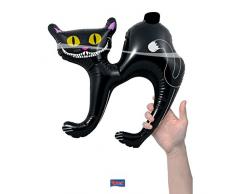 Folat 23757 Aufblasbare Katze Halloween Schwarz