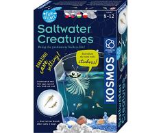 KOSMOS 616649 Fun Science - Wuselnde Salzkrebse mehrsprachige Version (HU, CZ, SK, PL, nicht DE) Erwecke die Urzeit zum Leben, Experimentierset für Kinder
