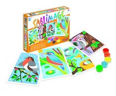 Sentosphere 3900883 3900883-Sandbilder: Vögel, Bastelset, 4 Bildvorlagen