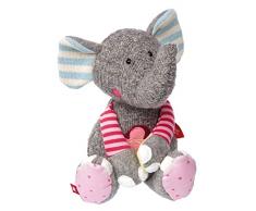sigikid, Mädchen und Jungen, Stofftier Elefant, Patchwork Sweety, Grau, 38709