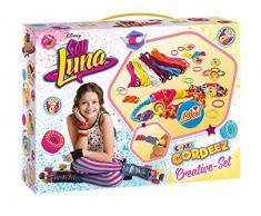 CRAZE 56319 CORDEEZ Kreativ Set Disney Soy Luna Kinder Armbänder zum Knüpfen und Flechten, tolle Farbkombinationen, XL