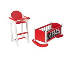 KidKraft 60146 - Puppenmöbel, rot
