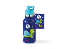 Blue Bananas 350 ml Edelstahl Trinkflasche für Kids – Hochwertige Trinkflasche Edelstahl Vakuum Flasche – mit Turtle Motiv