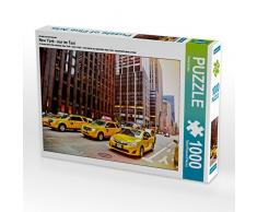 CALVENDO Puzzle New York - nur im Taxi 1000 Teile Lege-Größe 64 x 48 cm Foto-Puzzle Bild von Peter Roder