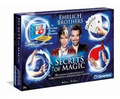 Clementoni 59048 Ehrlich Brothers Secrets of Magic, Zauberkasten für Kinder ab 7 Jahren, magisches Equipment für 30 verblüffende Zaubertricks, inkl. 3D Erklärvideos