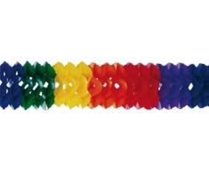 Riethmüller 2765 - Girlande, 16 cm x 4 m, schwer entflammbar, regenbogen