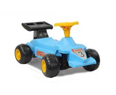 Jamara 460310 - Rutscher Formula Kid Blau - Stabil und Robust, Haltegriffe im Heckflügel, Kippschutz, ansprechendes Design in Rot oder Hellblau, Hupe