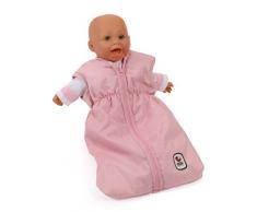 Bayer Chic 2000 792 15 Puppen-Schlafsack für Babypuppen, Melange rosa