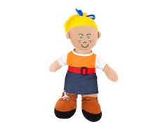 Miniland Weiche Stoffpuppe, Lernpuppe, europäisches Mädchen-96302