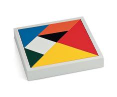 Juego JU00414 Tangram Puzzle, Mehrfarbig