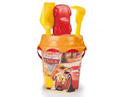 Simba 863024 Strandkorb Cars 3 mit Schaufel, Rechen, Form und Sieb, 17 cm