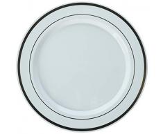 Amscan International 430548 Kunststoff Teller, 1/4-Zoll