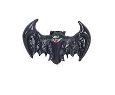 Shatchi HYPER-INFLATABLEBAT-3 Stück aufblasbare Fledermaus für Halloween, Party-Accessoires, zum Aufhängen, gruselige Angst, schwarz