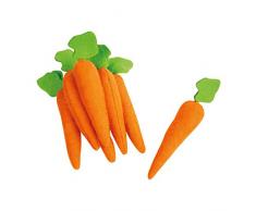 Filz-Möhren im 7-er Set, tolle Ergänzung zum Kaufmannsladen, zur Dekoration oder zum Jonglieren