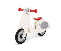 Pinolino Laufrad Vespa Wanda, Laufrad Holz, unplattbare Bereifung, Sattel 3-fach höhenverstellbar, für Kinder von 3 – 5 Jahren, cremeweiß
