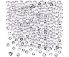 Gifts 4 All Occasions Limited Shatchi Tisch, 4,5 mm, WMA 10000, transparent, Kristallkonfetti, cremefarben, 5 Stück